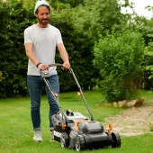 WORX WG779E 40Volt 2.5Ah. Li-ion 34CM Profesyonel Şarjlı Çim Biçme - 8