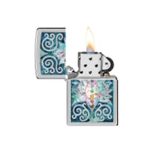 Zippo Çakmak 48592 Lotus Flower Design - 3