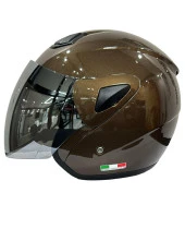 Sway Xbyc 700 Yarı Camlı Elektrikli Bisiklet Motosiklet Ve Scooter Kaskı M Beden Kahve thumbnail 1