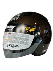 Sway Xbyc 700 Yarı Camlı Elektrikli Bisiklet Motosiklet Ve Scooter Kaskı M Beden Kahve thumbnail 2