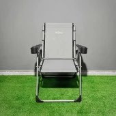 Argeus Rock Katlanabilir Kamp Sandalyesi Bardaklı - Kül Gri (A-14) thumbnail 4