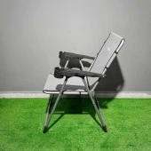 Argeus Rock Katlanabilir Kamp Sandalyesi Bardaklı - Kül Gri (A-14) thumbnail 5