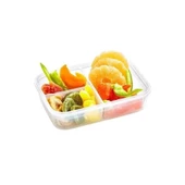 BİZAHMETGELSİN® 3 Bölmeli Kilitli Kapaklı 1 Litre Erzak Saklama Kabı LC-510 - 6