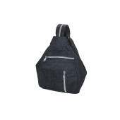 Mebes Denim Kumaş Kadın Sırt ve Omuz Çantası Koyu Gri Serçe Mini ÇntKotSerçeMiniSR006Çs - 8
