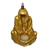Mantrik Mistik Buhurdanlık Mumluk Tütsülük 15 x 12 cm Gold - 3