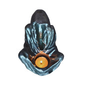 Mantrik Mistik Buhurdanlık Mumluk Tütsülük 15 x 12 cm Gümüş - 3