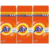 Alo matik 10 kg  renkliler ve beyazlar için toz çamaşır deterjanı 3 lü paket - 1