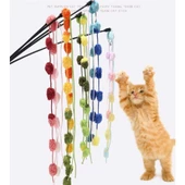 50 cm Çıngıraklı Kedi Oyun Oltası - 1