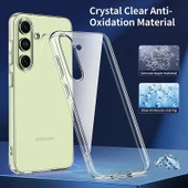 Samsung Galaxy A55 5G Kılıf Şeffaf Silikon Hibrit Case Kapak thumbnail 3