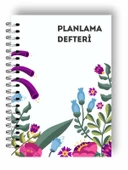 Çiçek Bahçesi Günlük Planlayıcı Defter  - Ders Çalışma Planlayıcı Defteri - Planlama Defteri - 1