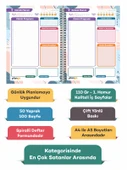 Çiçek Bahçesi Günlük Planlayıcı Defter  - Ders Çalışma Planlayıcı Defteri - Planlama Defteri - 3