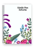 Çiçek Bahçesi Günlük Planlayıcı Defter  - Ders Çalışma Planlayıcı Defteri - Planlama Defteri - 2