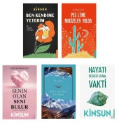Kinsun Set 5 Kitap (Senin Olan Seni Bulur + Ben Kendime Yeterim + Pes Etme Mucizeler Yolda + Yol Senin İçinde + Hayatı Sessize Alma Vakti) - 1