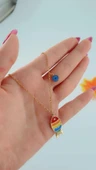 Kadın Balık Model Gold Renk Çelik Kolye thumbnail 3