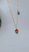 Kadın Balık Model Gold Renk Çelik Kolye thumbnail 4