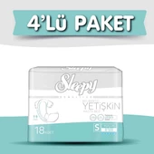 4'lü Sleepy Small Yetişkin Bezi 18x4 72 Adet - 1
