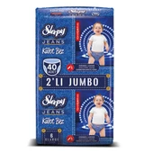 Sleepy Jeans Külot Bez 6 Beden Xlarge 2'li Jumbo 40 Adet - 1