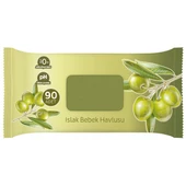 Sleepy Doğal Zeytinyağlı ve Pamuklu Islak Bebek Havlusu 24X90 (2160 Yaprak) - 3