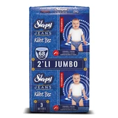 Sleepy Jeans Külot Bez 3 Beden Midi 2'li Jumbo 68 Adet - 1