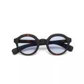 Okkia Lauro Unisex Yuvarlak Siyah Havana Güneş Gözlüğü   Mavi Gradyan - 1