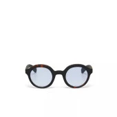 Okkia Lauro Unisex Yuvarlak Siyah Havana Güneş Gözlüğü   Mavi Gradyan - 5