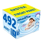 Molfix Bebek Bezi Beden:1 (2-5Kg) Yeni Doğan 492 Adet Ekstra Fırsat Pk thumbnail 1