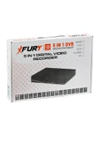 FURY 4 Lü Sesli Güvenlik Kamerası 5590S 5 Mp Lens Gece Renkli Full Hd Kamera Sistemi 320GB - 5