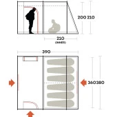 Ferrino Fenix 6 Kişilik Aile Çadırı - 7