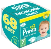 Prima Bebek Bezi Beden:7 (15+Kg) XX Large 68 Adet Süper Ekonomik Pk - 1