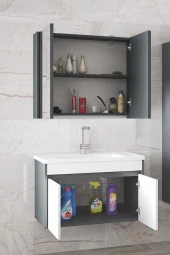 Alfa Banyo Estella EA-65 cm Mdf-Lavabolu Banyo Dolabı Takımı--HAZIR KURULU thumbnail 2