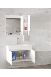 Alfa Banyo Estella OA-Beyaz-65 cm Mdf-Lavabolu Banyo Dolabı Takımı-HAZIR KURULU - 2