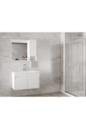 Alfa Banyo Estella OA-Beyaz-65 cm Mdf-Lavabolu Banyo Dolabı Takımı-HAZIR KURULU - 4