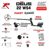 Deus Dedektör - 22,5cm HF Başlık,  WS4 Master - 2