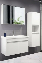 Alfa Banyo Luiza (80 35) 115 Cm Mdf Boy Dolaplı Lavabolu Banyo Dolabı Takımı - 3