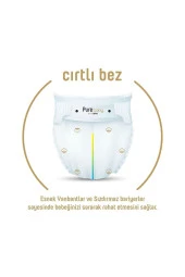 Pure Baby Organik Pamuklu Cırtlı Bez Ekonomik Paket 5 Numara Junior 152 Adet - 2