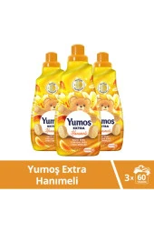 Yumoş Extra Konsantre Çamaşır Yumuşatıcısı Hanımeli 1440 ml 60 Yıkama 3 Adet - 1