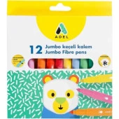 Adel Jumbo Keçeli Kalem, 12li - 1