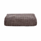 Karaca Home Sandra Çift Kişilik Balık Sırtı Desenli Pamuk Battaniye Gri thumbnail 8