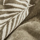 Karaca Home Leaf Çift Kişilik Pamuklu Battaniye Haki thumbnail 6