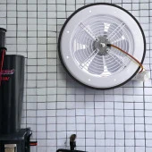 Banyo Wc Havalandırma Aspiratörü Fanı Aksiyel Baca Kirli Hava Kötü Koku Fan Metal Vantilatör 160 mm thumbnail 7