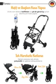 Yeni Doğan Full Set 9 In 1 Lorelli Fiorano Travel Sistem Kabin Bebek Arabası Baby Home 560 Park Yatak Oyun Parkı Beşik - 7