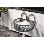 Homedora Perry Kalorifer Askılı Kedi Yatağı Siyah - 1