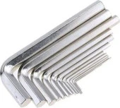 9 Parça Çelik Alyan Seti Kısa Düz Köşe Alyan Anahtar Takımı 1,5mm-8mm Arası Alyan Takımı Allen Anah - 3