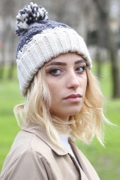 Ponponlu Kadın Bere 1169-9 thumbnail 3