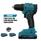 Catpower 4213 Kömürsüz Akülü Vidalama 45 Nm 10 Mm 20V Li-ion 2 Adet 2.0 Ah Akü - 1