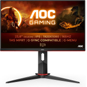 AOC Gaming 24G2SP - 24 inç FHD monitör, 165 Hz, 1 ms, FreeSync Premium  siyah/kırmızı ÖLÜ PİKSELLİ KUTU HASARLI thumbnail 1