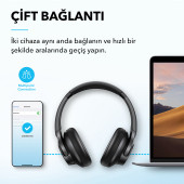 Anker SoundCore Life Q20i Kulak Üstü Bluetooth Kulaklık - 6