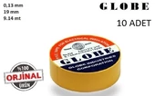 Globe Elektrikçi İzole Bant Sarı 10 Adet - 1