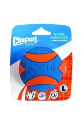 Chuckit! Utra Squeaker Sesli Köpek Oyun Topu (Büyük Boy) - 1