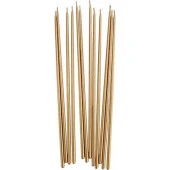 VIP 35 CM 8 PCS CHURCH METALLIC GOLD CANDLES GOLD ARINMA MUMU 8 ADET GOLD İNCE MUM GOLD KİLİSE MUMU thumbnail 2